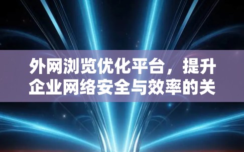 外网浏览优化平台，提升企业网络安全与效率的关键
