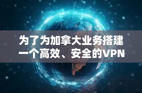 为了为加拿大业务搭建一个高效、安全的VPN网络方案，以下是一个有条理的实施计划