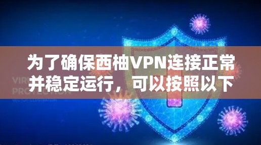 为了确保西柚VPN连接正常并稳定运行，可以按照以下步骤进行测试和验证