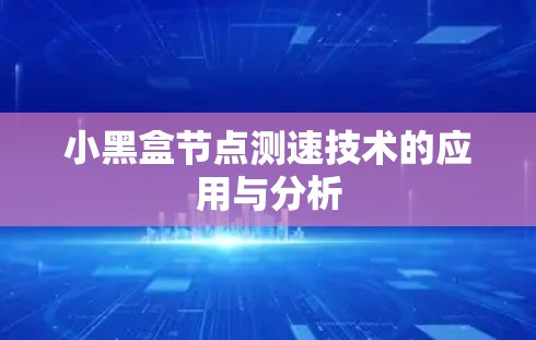 小黑盒节点测速技术的应用与分析