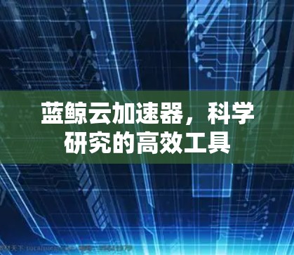 蓝鲸云加速器，科学研究的高效工具